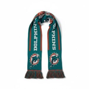 Miami Dolphins NFL Football Plush Team 2 Sided 67" Scarf Forever Collectibles